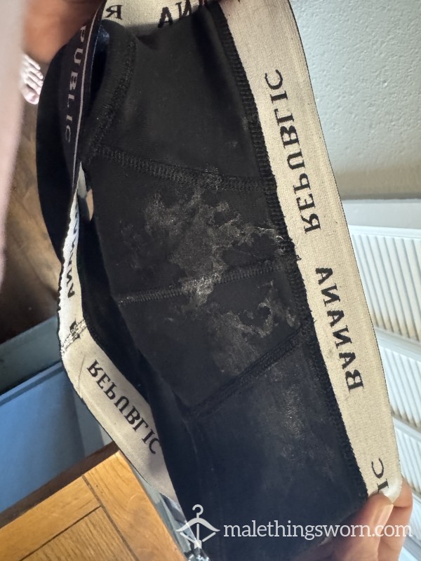 18 Y.o Musky Black Briefs With C*m (Banana Republic)