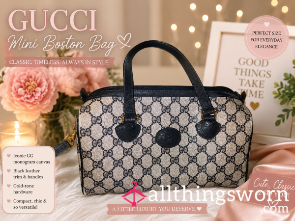 1980 Vintage Gucci Purse Boston Bag