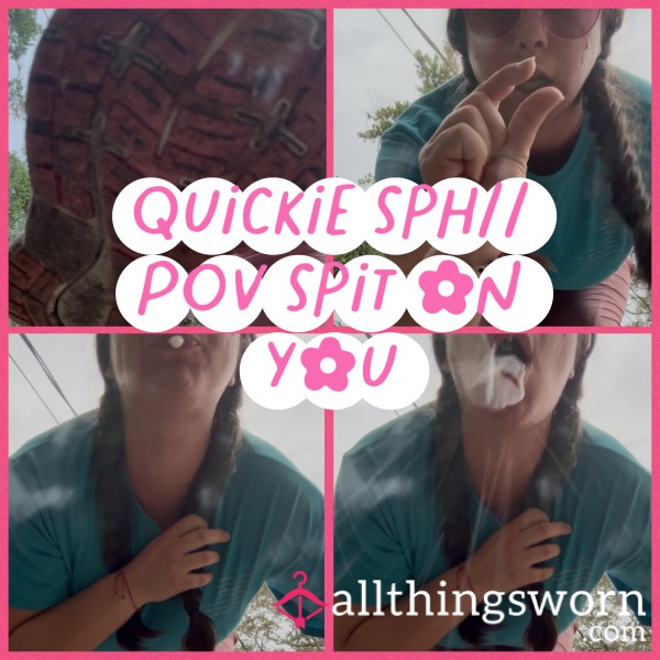 1min|| Humiliation SPH, Sp*t On Camera