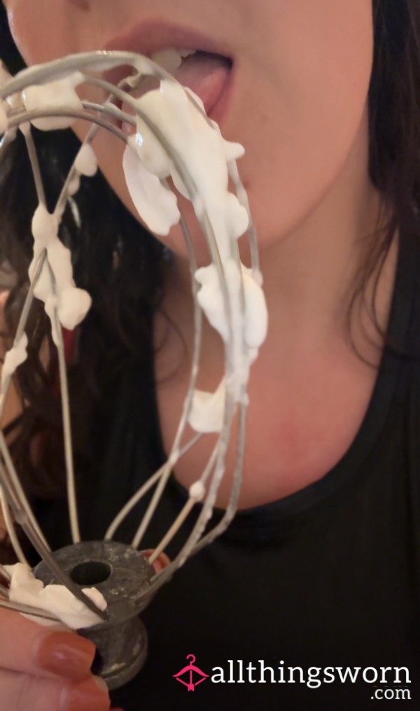 1min Of Me Licking The Beater Clean