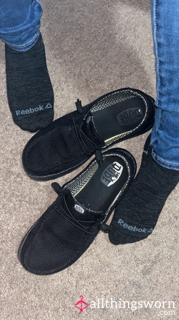 1year Old Stinky “hey Dudes” + Socks Of The Day