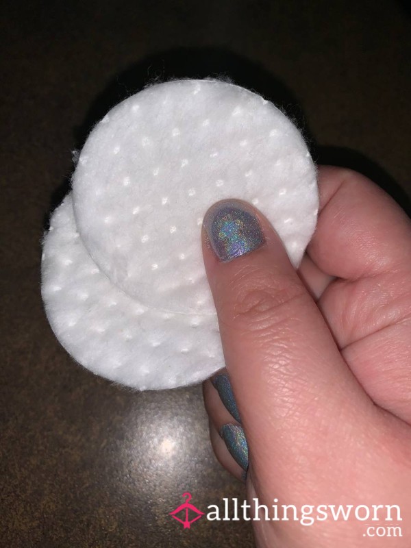 2 Cotton Pads With My Sent On Them
