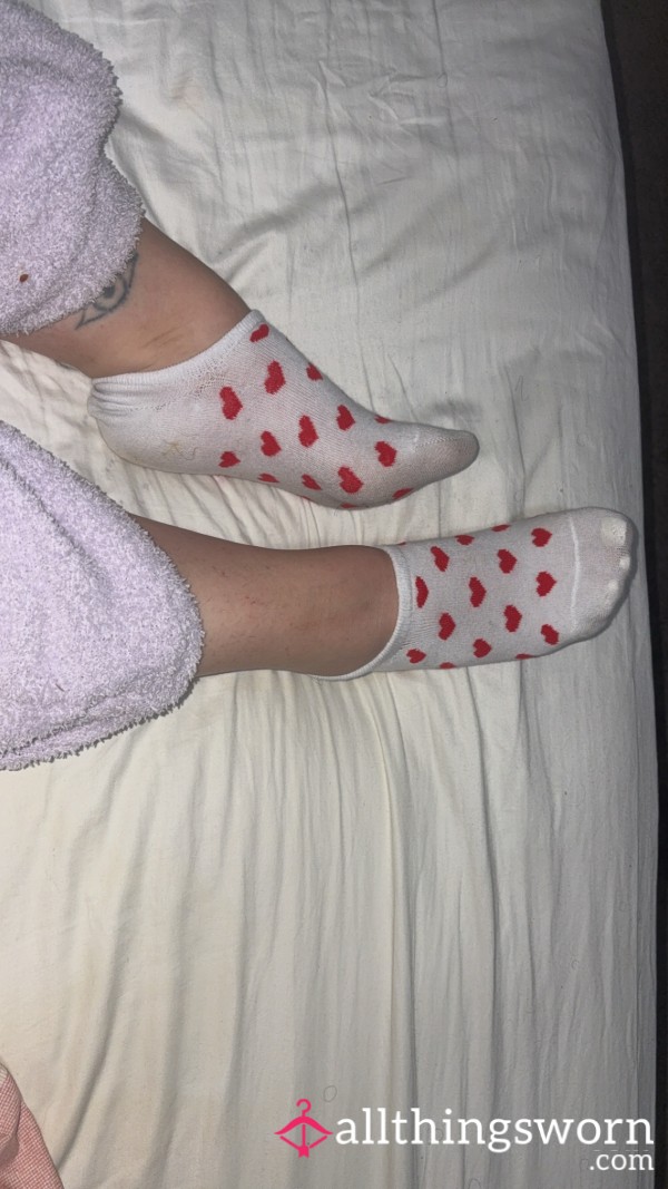 2 Day (48hr) Worn White Socks