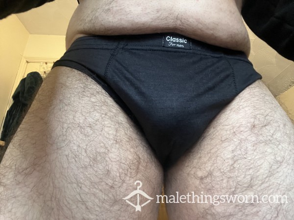 2 Day Black Briefs Gym Sweat