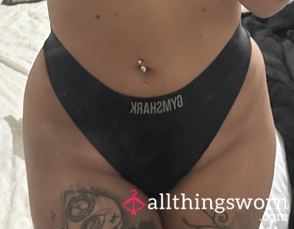2 Day Black Gymshark Thong💦