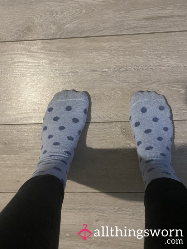 2 Day Cotton Blue Socks