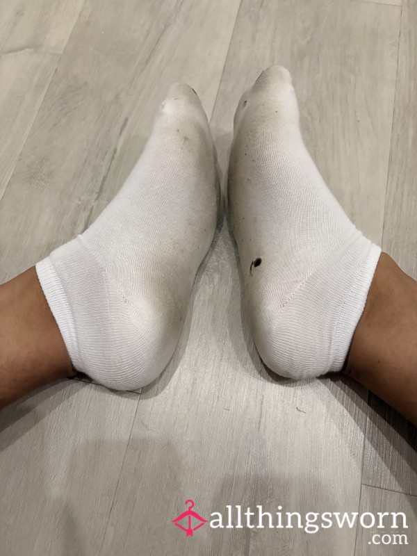 2 Day Stinky White Ankle Socks