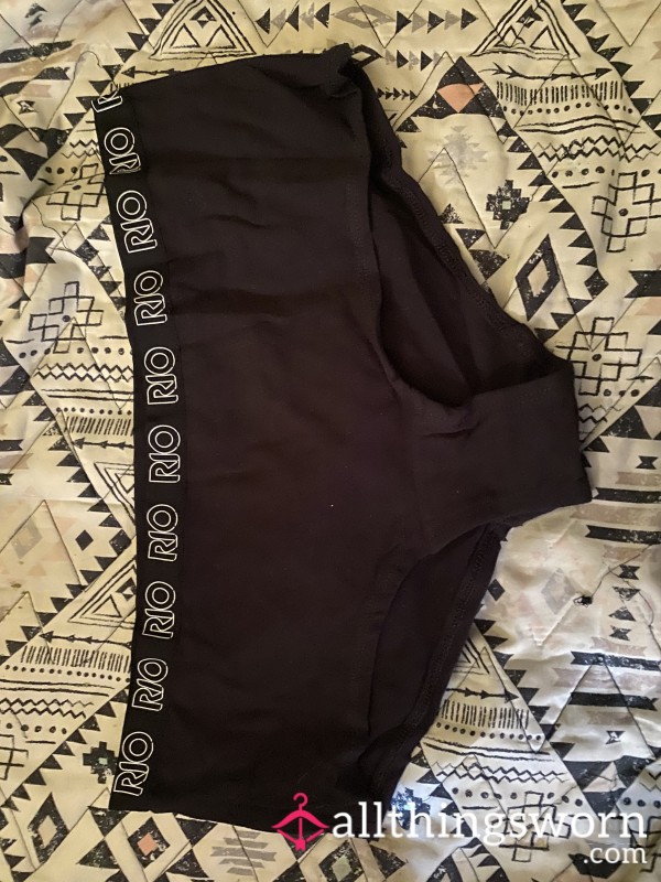 COTTON(2 Day Wear) Black RIO Panties
