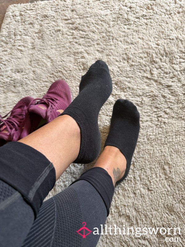 10 Day Wear Black Sweaty Ankle Socks