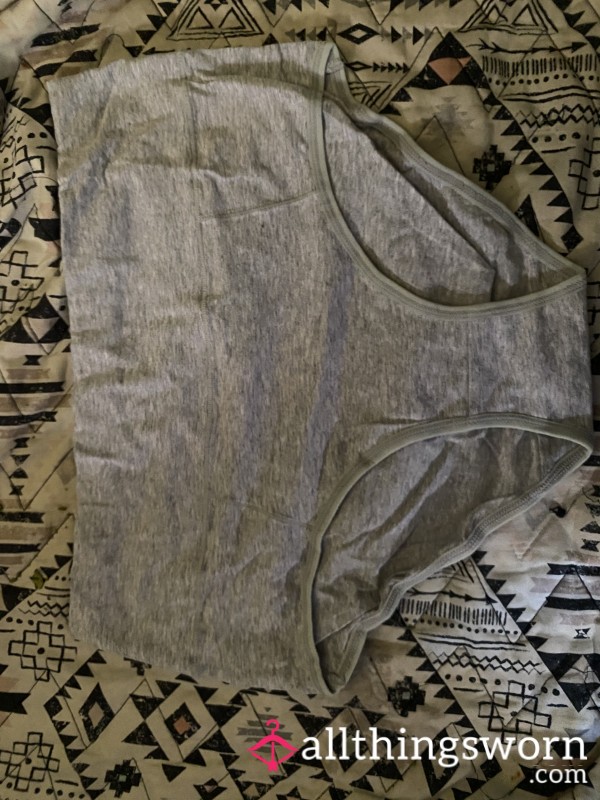95% COTTON (2 Day Wear) Hightop Grey Panties