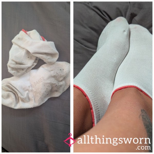 2 Day Wear Ted Baker Trainer Socks With Pink Trim