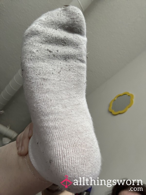 2 Day Wear White Ankle Socks