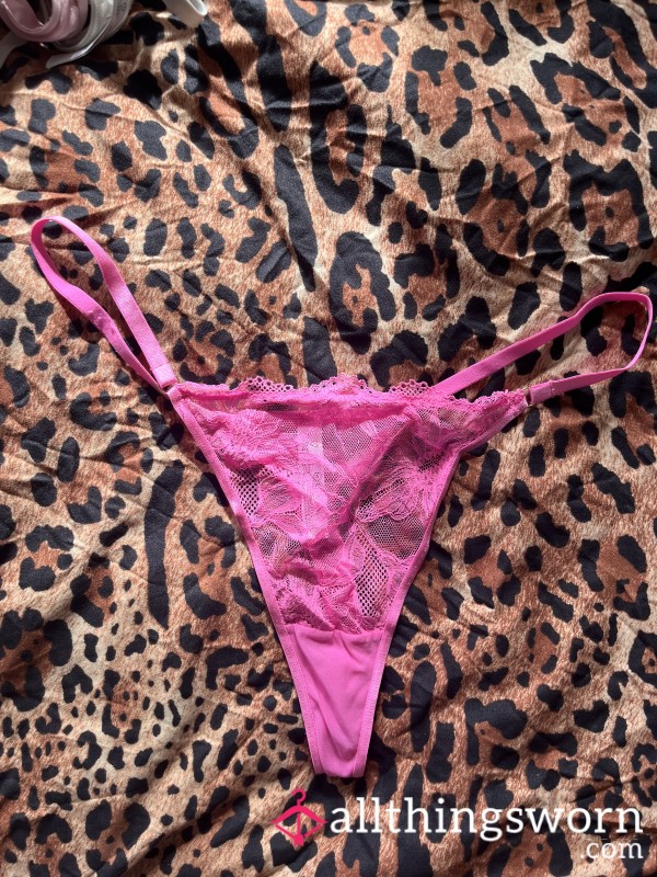 2 Day Work Thong In Hot Pink