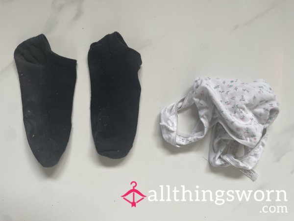 2 Day Worn: Panties And Socks