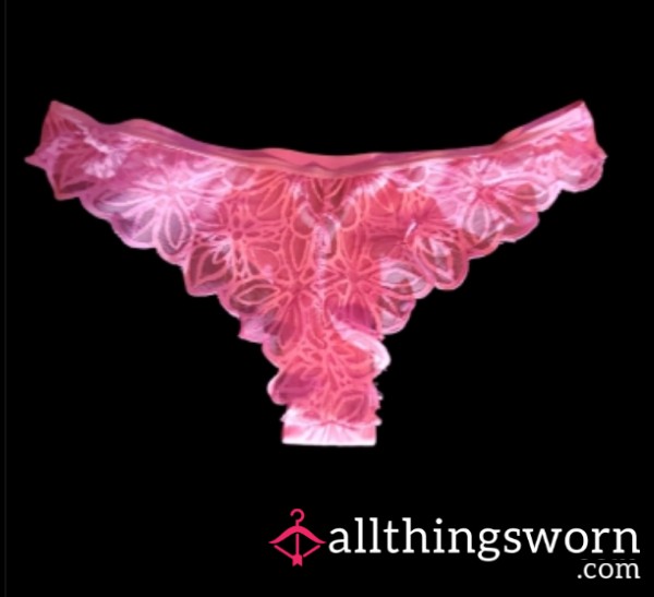 2-Day Worn Pink XOXO Seamless Cheekys – Custom Wear Available