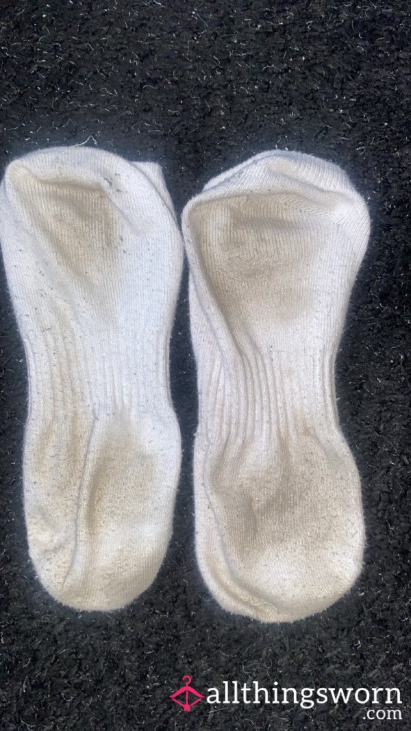 2 Day Worn White Socks