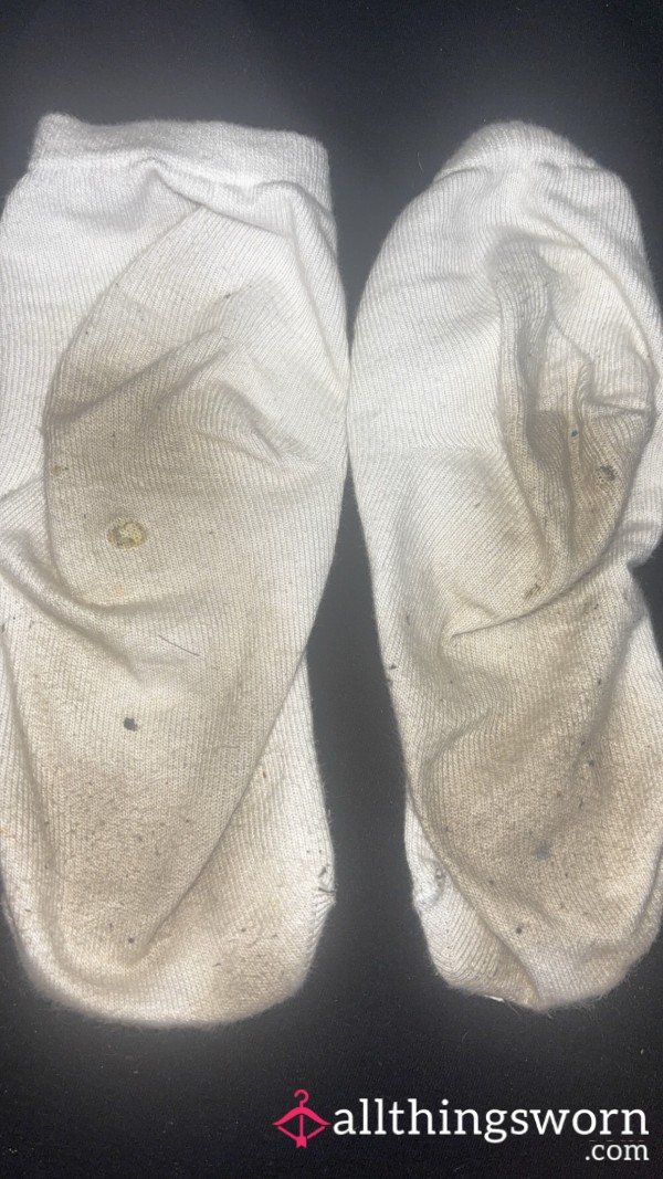 2 Days Dirty White Ankle Socks