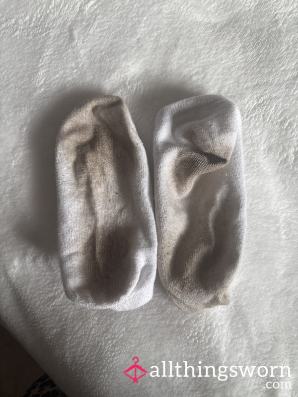 2 Days Wear White Ankle Socks