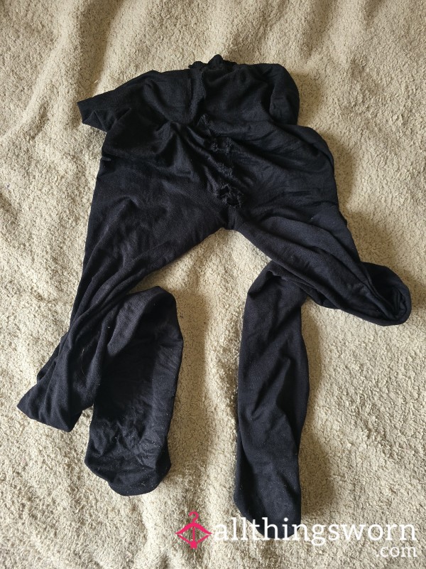 2 Days Worn-80denier- No Socks No Panties