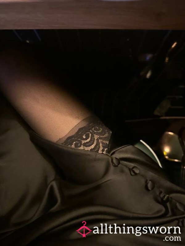 2 Days Worn Black Hold-ups