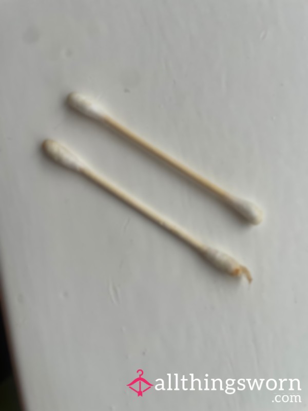 2 Earwax Covered Cotton Buds After Tuesday Nights Shower 🚿👂⭐️