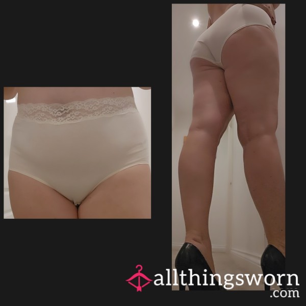2 Full Days Worn Huge Granny Knickers – Ripe, Stained & Stinky 48hrs 🥵