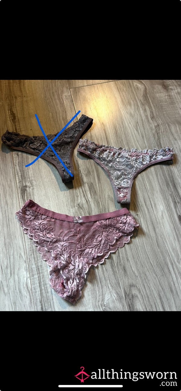 2 Lacy Thong 1 Cheeky Lacy