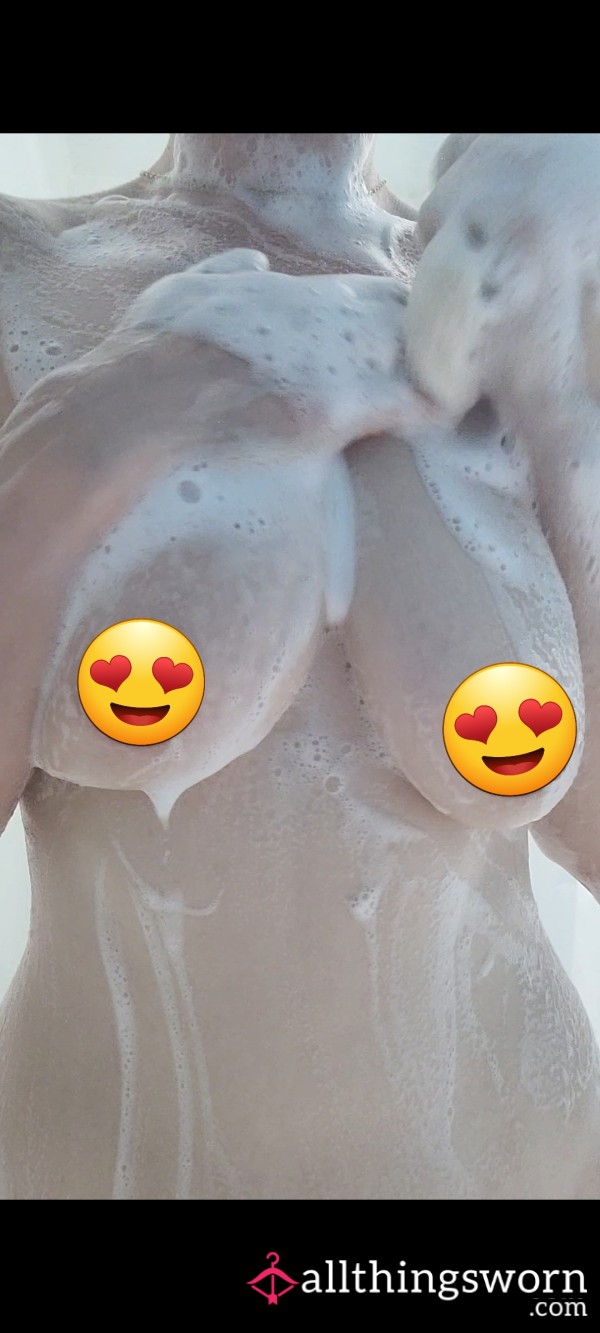 Washing My Big Juicy Tits.