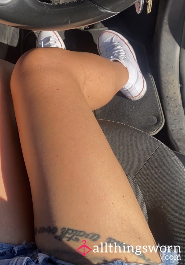 2 Min Showing Off My Tanned Legs In My Short  Demin Shorts