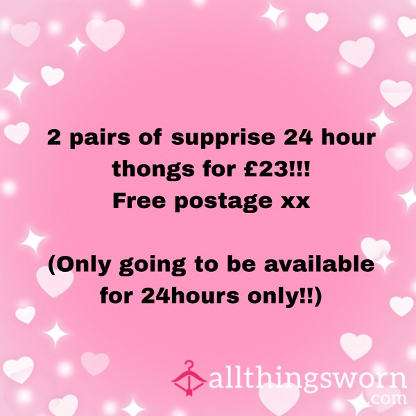 💕2 Pair Of Supprise Thong For £23!!💕
