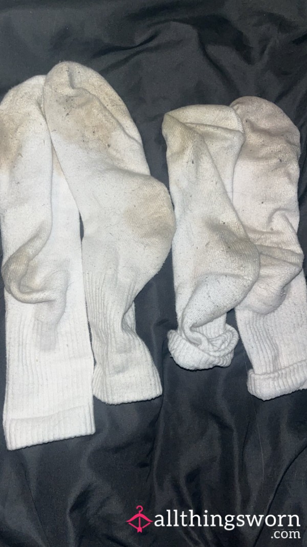 2 Pairs Of Well Worn Socks