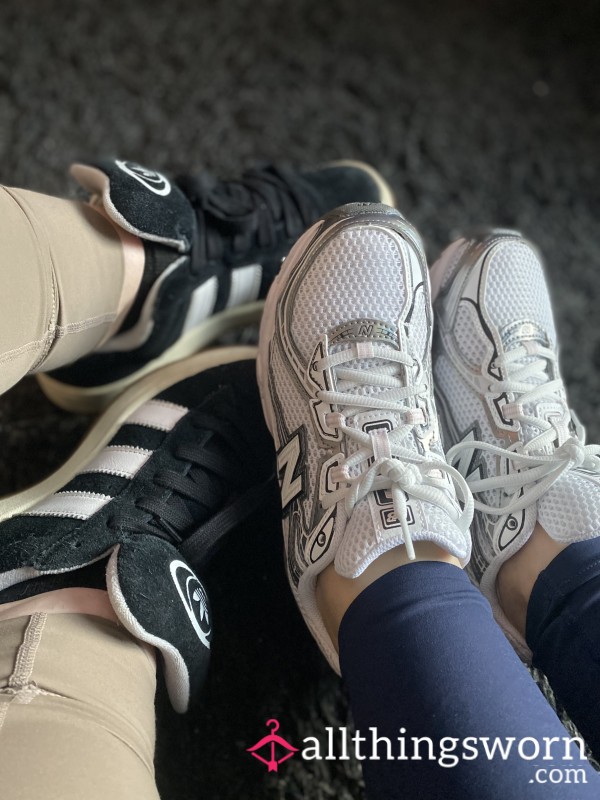 2 Pairs Of Sneakers, Used And Worn Well