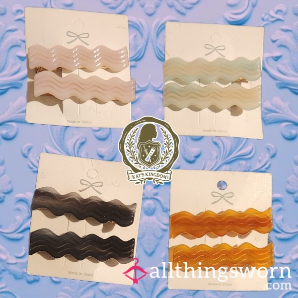 2-Pc Wavy Duckbill Clips