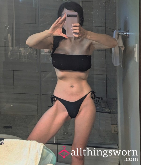 2 Piece Bandeau Black Bikini