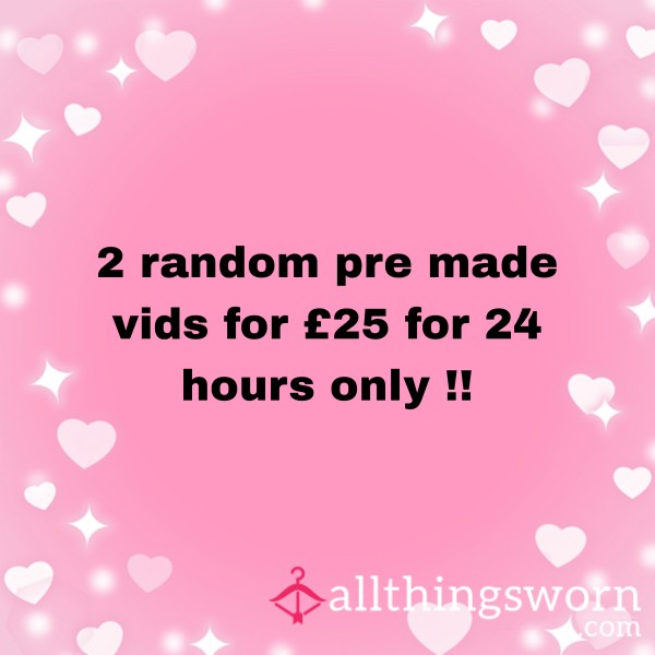 2 Pre Made Videos For £25
