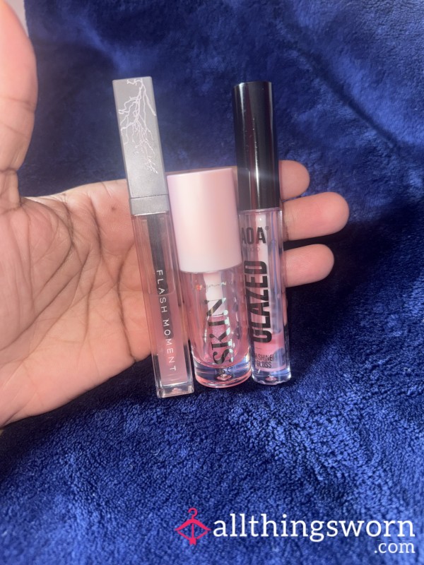 3 Used Lip Gloss + FREE USA SHIPPING