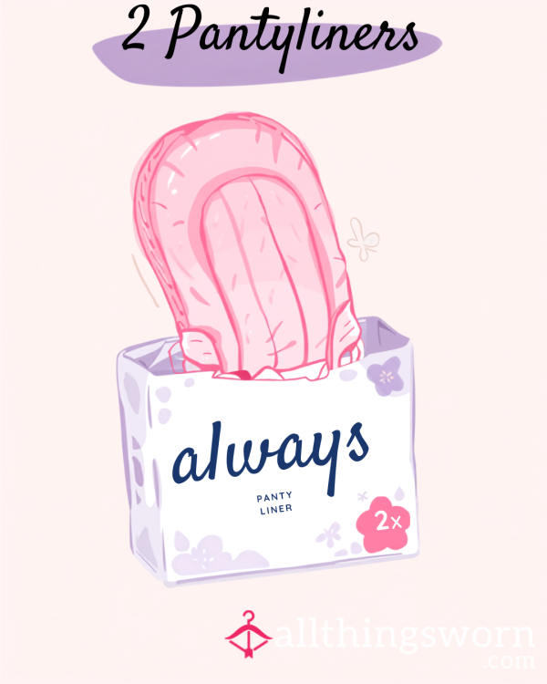 2 Used Pantyliners