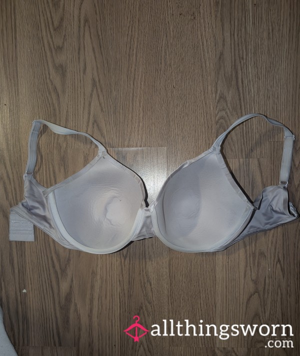 2 Weeks 24/7 Worn Grey T-Shirt Bra, My Everyday Favorite,Soft, Broken-In, Smelly & Addictive