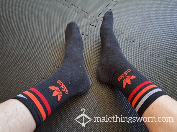 Black Adidas Crew Socks
