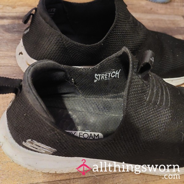 2 Year Old Sweaty No Socks Sketchers Sneakers