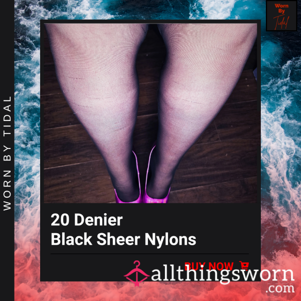 NYLONS | THE LAST PAIR I WILL EVER OFFER |Black 20 Denier Nylons