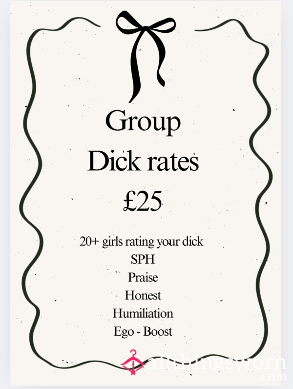20+ Girls D*ck Rating