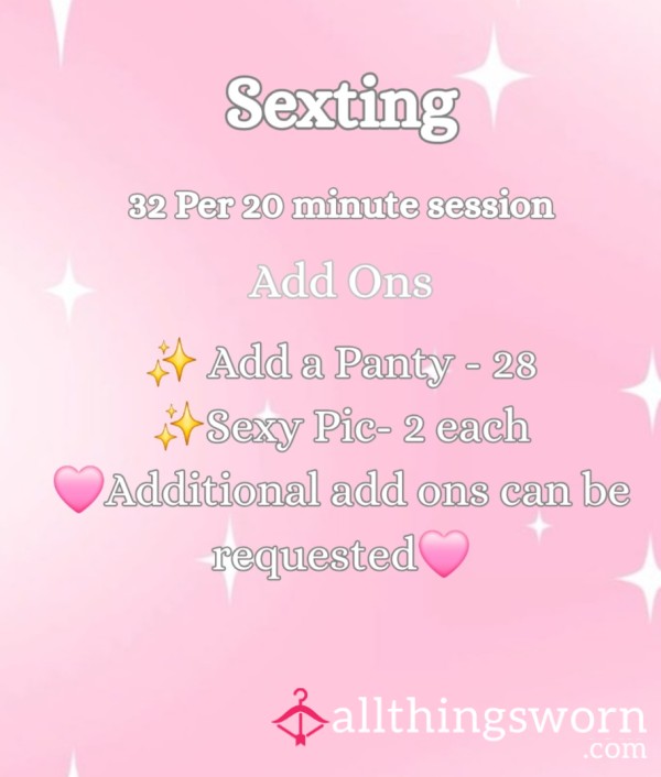20 Minute S**ting Session Of Your Choice