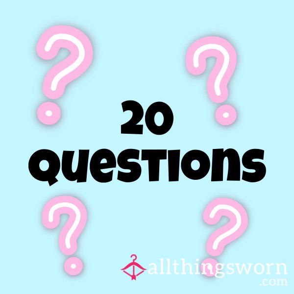 20 Questions Ask Me Anything Naughty Or Nice