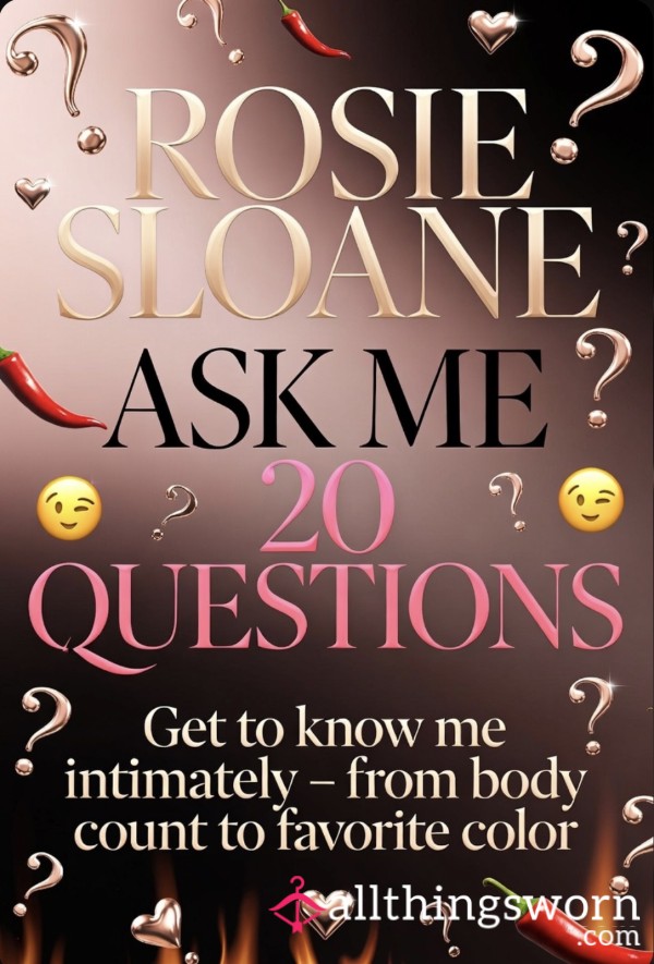 20 Questions For Me