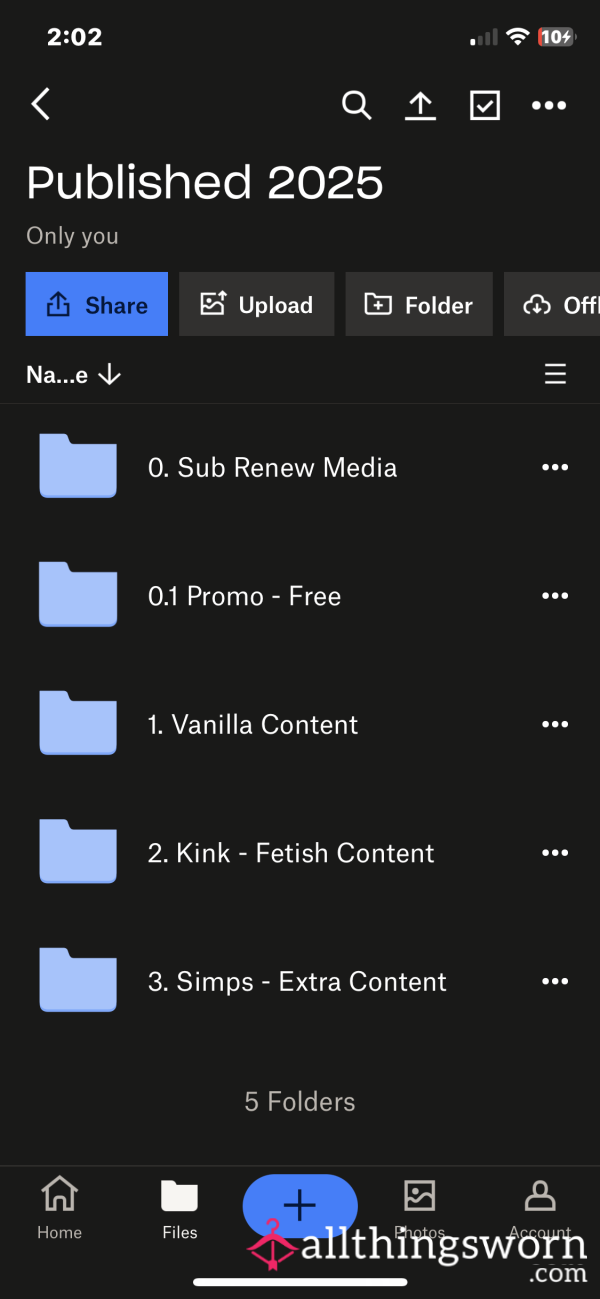 2025 Dropbox Folders