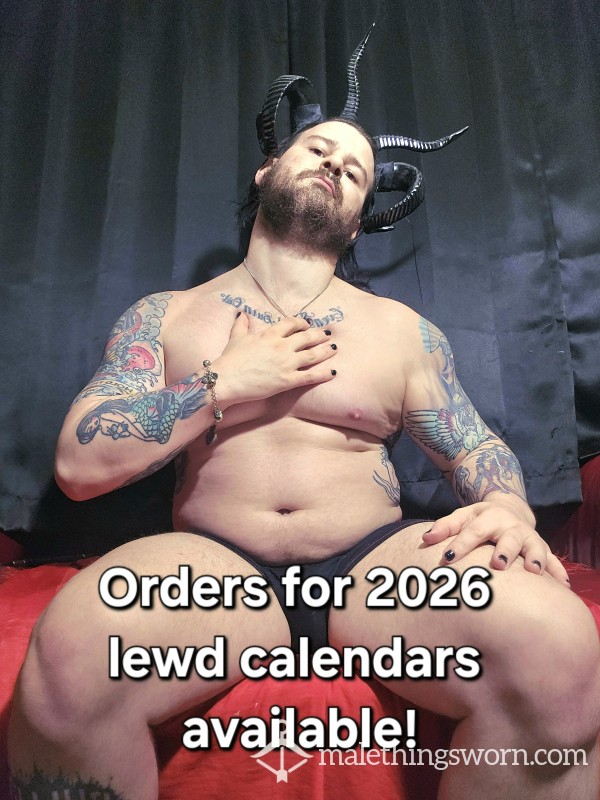 2026 Lewd/Nude Calendar (physical Copy)