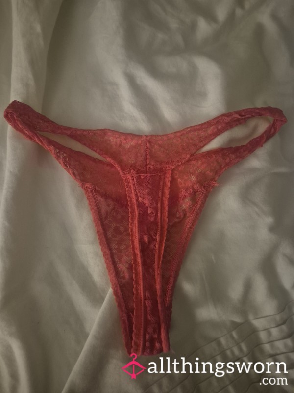 24 Hour Used Lace Thong.