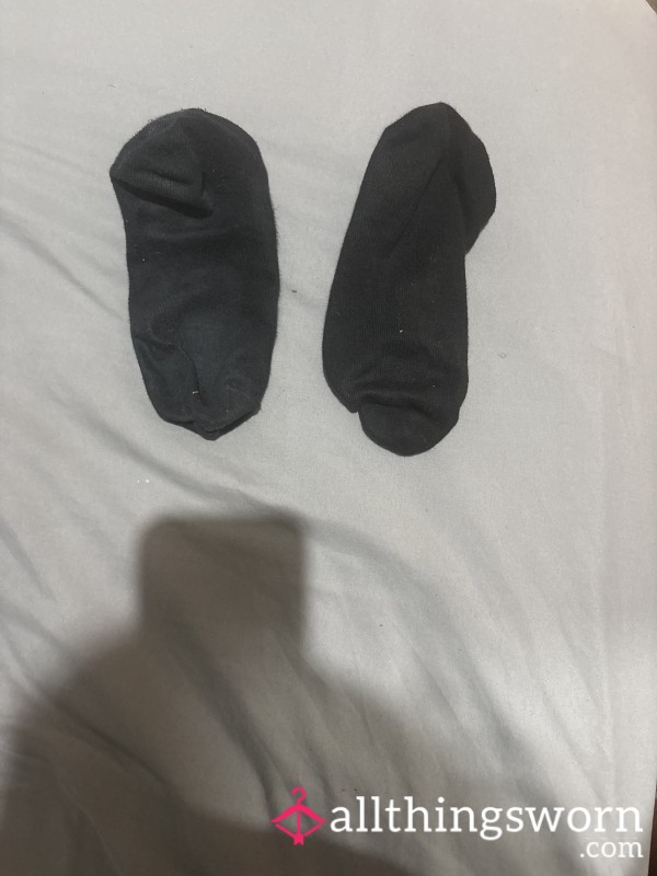 24 Hour Wear Black Sweaty Socks