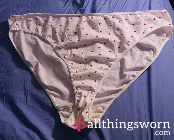 24 Hour Wear Love Heart Panties